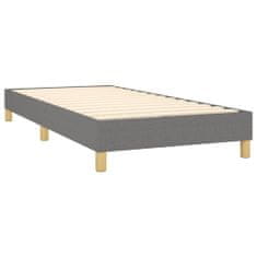 shumee sötétszürke szövet rugós ágy matraccal 90 x 200 cm