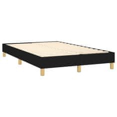 shumee fekete szövet rugós ágy matraccal 120 x 200 cm