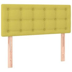 Greatstore zöld szövet LED-es fejtámla 90x5x78/88 cm