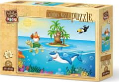 Art puzzle Fa kirakó Csirke nyaraláson 50 darab