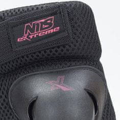 Nils Extreme H706 fekete-rózsaszín S méretű Protector készlet