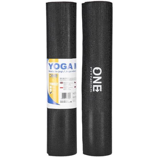 ONE Fitness YM02 Black jógaszőnyeg