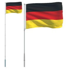 Greatstore német alumínium zászló és rúd 5,55 m