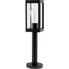 LUMILED Kerti lámpa E27 fekete oszlop QUADRA 50cm