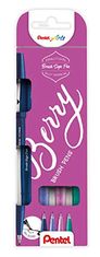 Pentel Arts Touch ecsetelő toll - Berry 4 db, készlet
