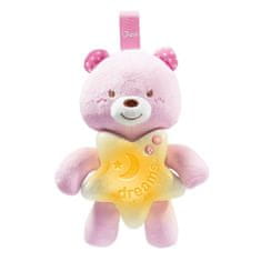 Chicco Goodnight medve izzó mackó, rózsaszín