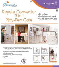 Dreambaby Royale Converta Biztonsági sorompó 3 az 1-ben 74 cm magas, fehér