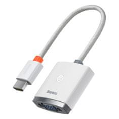 BASEUS Lite adapter HDMI - VGA / 3.5mm jack / micro USB, fehér