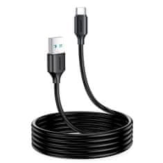 Joyroom Fast Charging kábel USB / USB-C 3A 2m, fekete