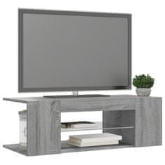 shumee szürke sonoma színű LED-es TV-szekrény 90 x 39 x 30 cm