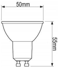 LUMILED 10x LED izzó GU10 3W = 30W 270lm 3000K Meleg fehér 120°