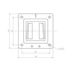 Digitus VESA LCD/LED fali tartó 69cm (27") magasságig, VESA 75 x 75 és 100 x 100, 18kg