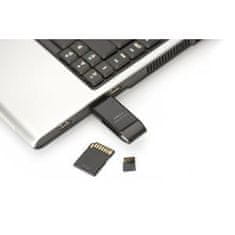 Digitus USB 2.0 SD / Micro SD kártyaolvasó SD (SDHC / SDXC) és TF (Micro-SD) kártyákhoz