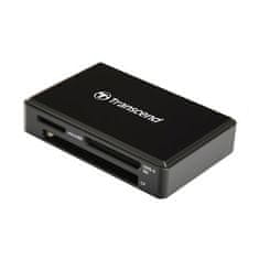 Transcend USB 3.0 memóriakártya-olvasó, fekete - SDHC/SDXC (UHS-I/II), microSDHC/SDXC (UHS-I), CompactFlash (UDMA6/7)