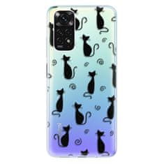 iSaprio Cat pattern 05 - black szilikon tok Xiaomi Redmi Note 11 / Note 11S