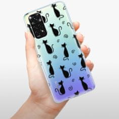 iSaprio Cat pattern 05 - black szilikon tok Xiaomi Redmi Note 11 / Note 11S