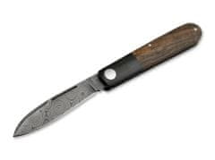 Böker Manufaktur 117942DAM Barlow Prime Tirpitz-Damascus, damaszk kés 6,9 cm, micarta