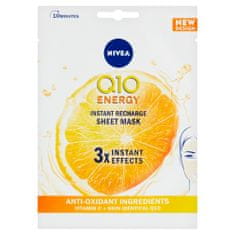 Nivea Q10 Energy 10 perces textilmaszk, 1 db