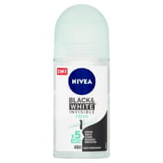 Nivea Black & White Invisible Fresh Ball izzadásgátló, 50 ml