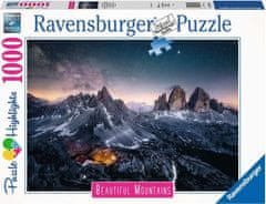 Ravensburger Puzzle Lélegzetelállító hegyek: Tre Cime, Dolomitok, Olaszország 1000 db