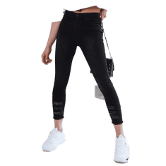 VIVVA® Magas derekú alakformáló leggings, műbőr, fekete - NEROFIT