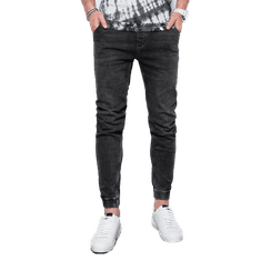 OMBRE Férfi farmer joggers HARLIN fekete MDN14660 XXL