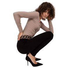 RELEVANCE Női leggings elasztikus derékkal VILA fekete RV-LG-8450.85P_392851 S