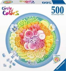 Ravensburger Kerek puzzle Színkör: Poke Bowl 500 darab