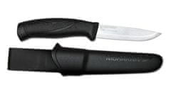 Morakniv 12141 Companion Fekete kültéri kés 10,4 cm, fekete, műanyag, gumi, műanyag tok