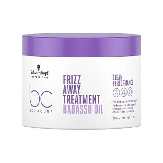 Schwarzkopf Prof. Tápláló maszk rakoncátlan és kreppes hajra BC Bonacure Frizz Away (Treatment)