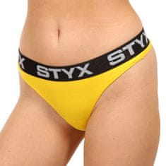 Styx Női tanga sport gumi sárga (IT1068) - méret S