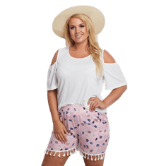 Factoryprice Női rövidnadrág PLUS SIZE rózsaszín AT-SN-2101A.04X_326186 M-L