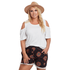 Factoryprice Női plus size rövidnadrág AUTONOMY fekete és rózsaszín AT-SN-22501B.03X_326355 M-L