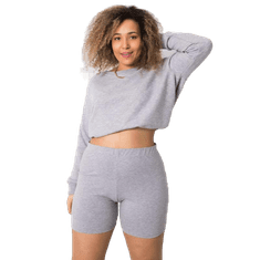 BASIC FEEL GOOD Női plus size pamut rövidnadrág ALESSIA szürke RV-SN-6322.08_362655 XL