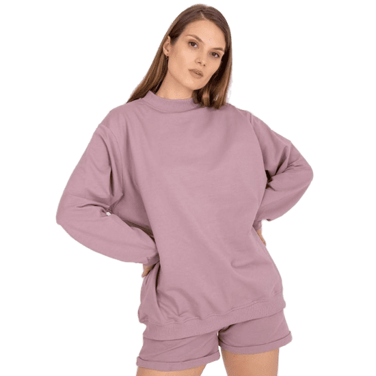 BASIC FEEL GOOD Női basic oversize pulóver BASE rózsaszín AP-BL-A-R001_385847