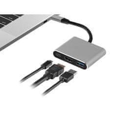 Northix Multi-adapter USB-C-hez – 3 különböző port 