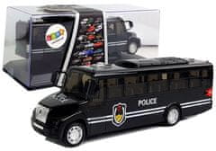 Lean-toys Fekete rendőrségi busz húzási hanggal