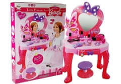 shumee Beauty Set fésülködőasztal egy lánynak tükörrel, hangokkal, fényekkel és székkel