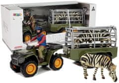 shumee Quad Trailer Transporter Zebra figurákkal