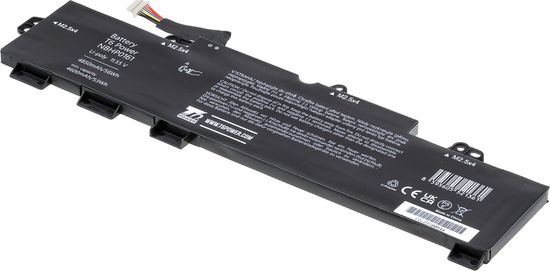 T6 power Akkumulátor Hewlett Packard laptophoz, cikkszám: TT03XL, Li-Poly, 11,55 V, 4850 mAh (56 Wh), fekete