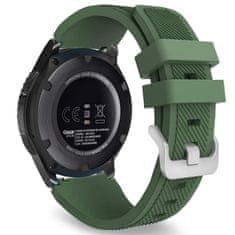 BStrap Silicone Sport szíj Samsung Gear S3, dark green