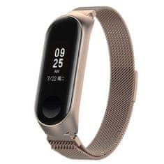 BStrap Milanese (Large) szíj Xiaomi Mi Band 3/4, Champagne