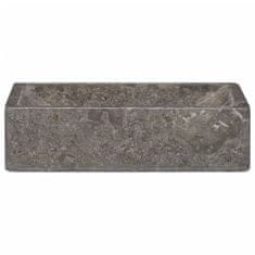 Greatstore szürke márvány mosdókagyló 45 x 30 x 12 cm