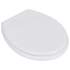Vidaxl egyszerű tervezésű fehér MDF WC-ülőke 140801