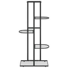 Vidaxl fekete 5 szintes acél virágtartó állvány 43 x 22 x 98 cm 336110