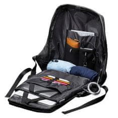 Canyon BP-9 lopásgátló hátizsák, 15,6" - 17" laptophoz, integrált USB csatlakozóval, fekete-szürke színű