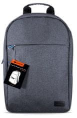Canyon BP-4 ultra vékony, minimalista hátizsák 15,6'' laptophoz, szürkéskék színben
