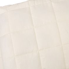 shumee világos krémszínű szövet súlyozott takaró 120 x 180 cm 5 kg