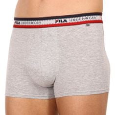 FILA 3PACK szürke férfi boxeralsó (FU5059/3-400) - méret M