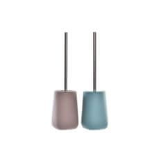 NEW WC kefe DKD Home Decor Urban Silver Blue Pink Aluminium PP (11 x 11 x 41 cm) (2 db)